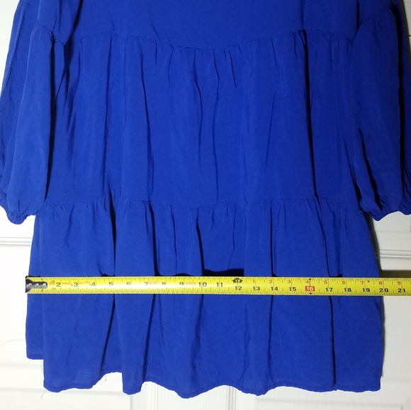 SOLD BOHO oversized blue/purple dress small - Picture 5 of 7